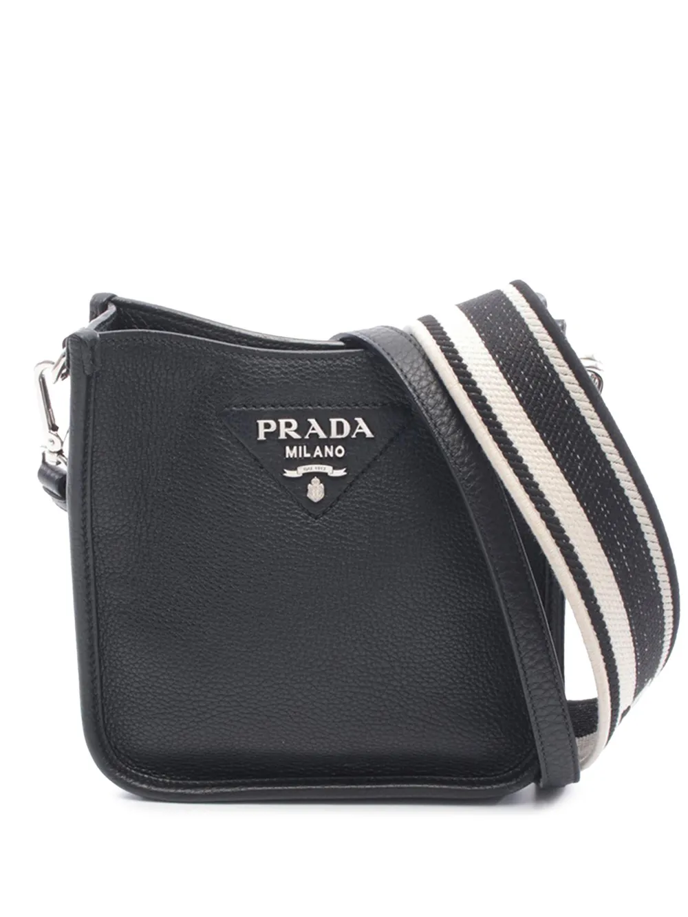 Prada Pre-Owned 2010-2025 Vitello Daino Soft crossbody bag - Nero