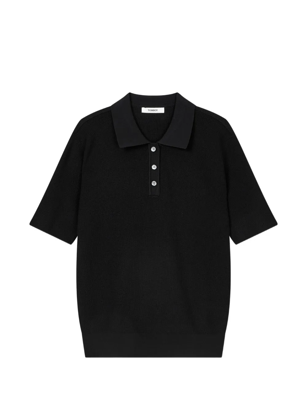 Tomboy Polo Knit In Black