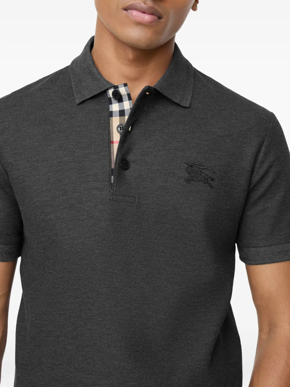Burberry Katoenen poloshirt Grijs