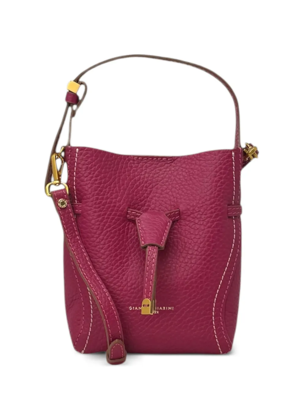 GIANNI CHIARINI Sienna drawstring shoulder bag - Rosa