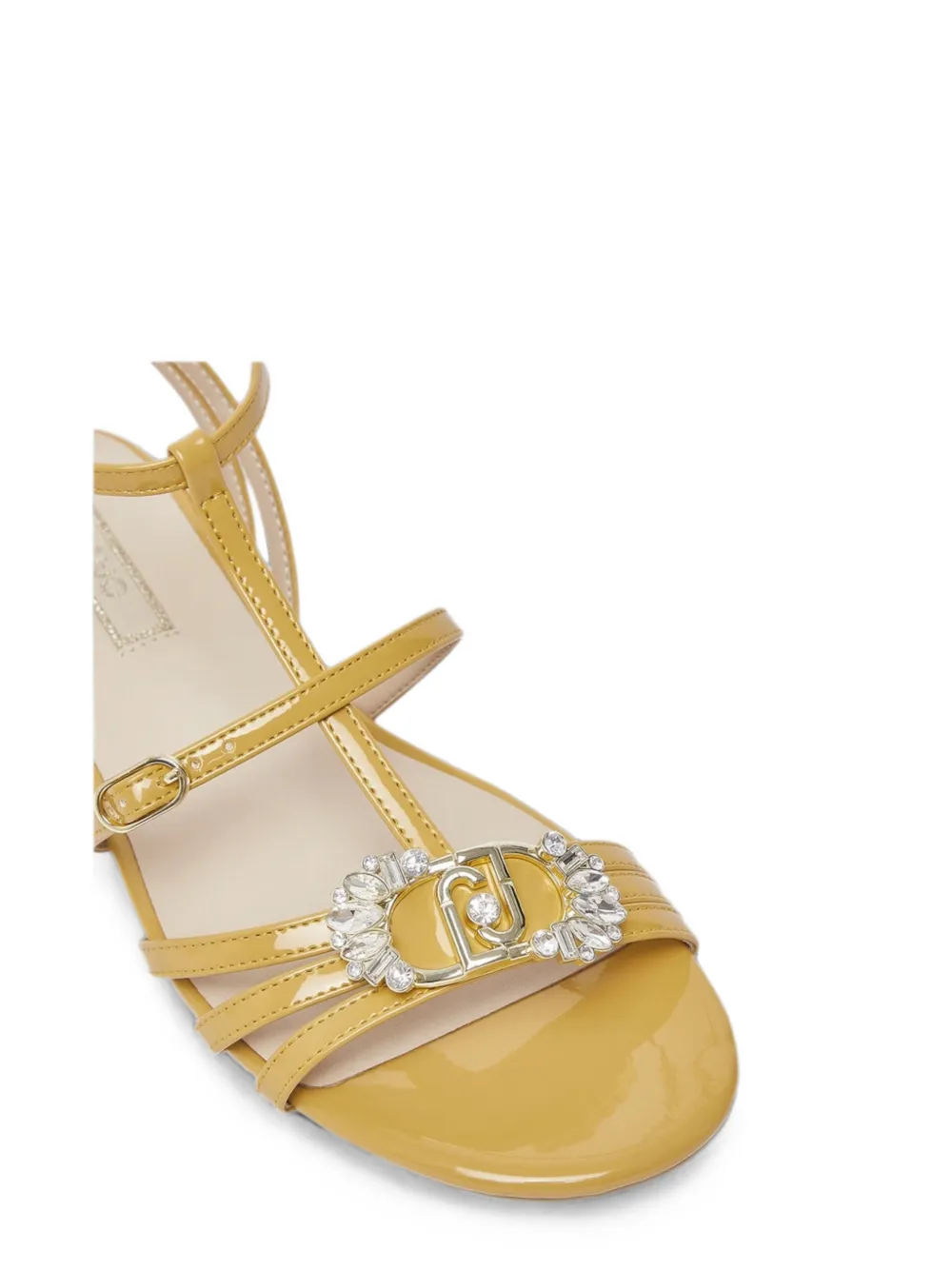 LIU JO crystal-embellished leather sandals Geel