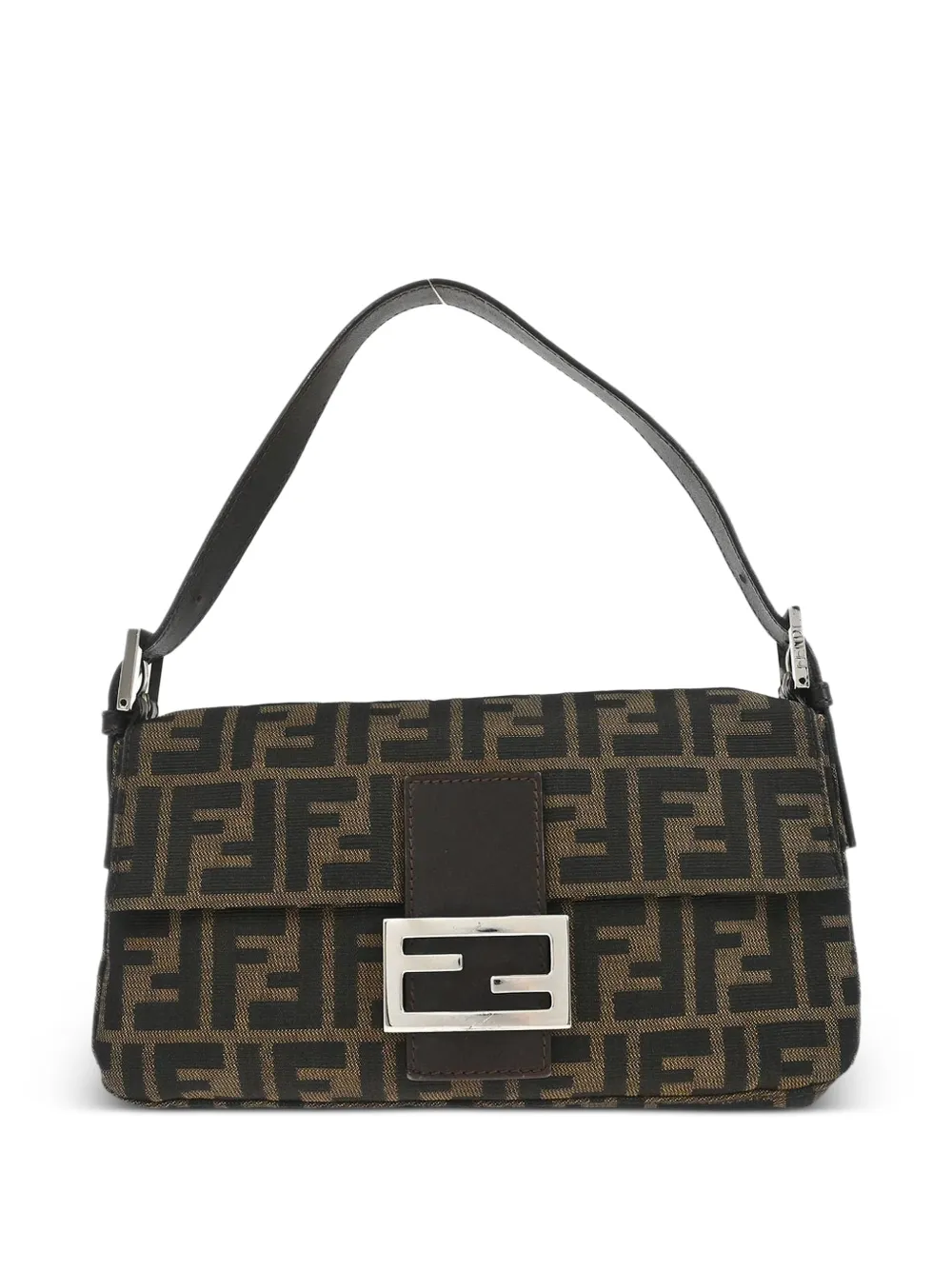 Fendi Pre-Owned Borsa a mano Baguette con motivo Zucca 2000 - Nero