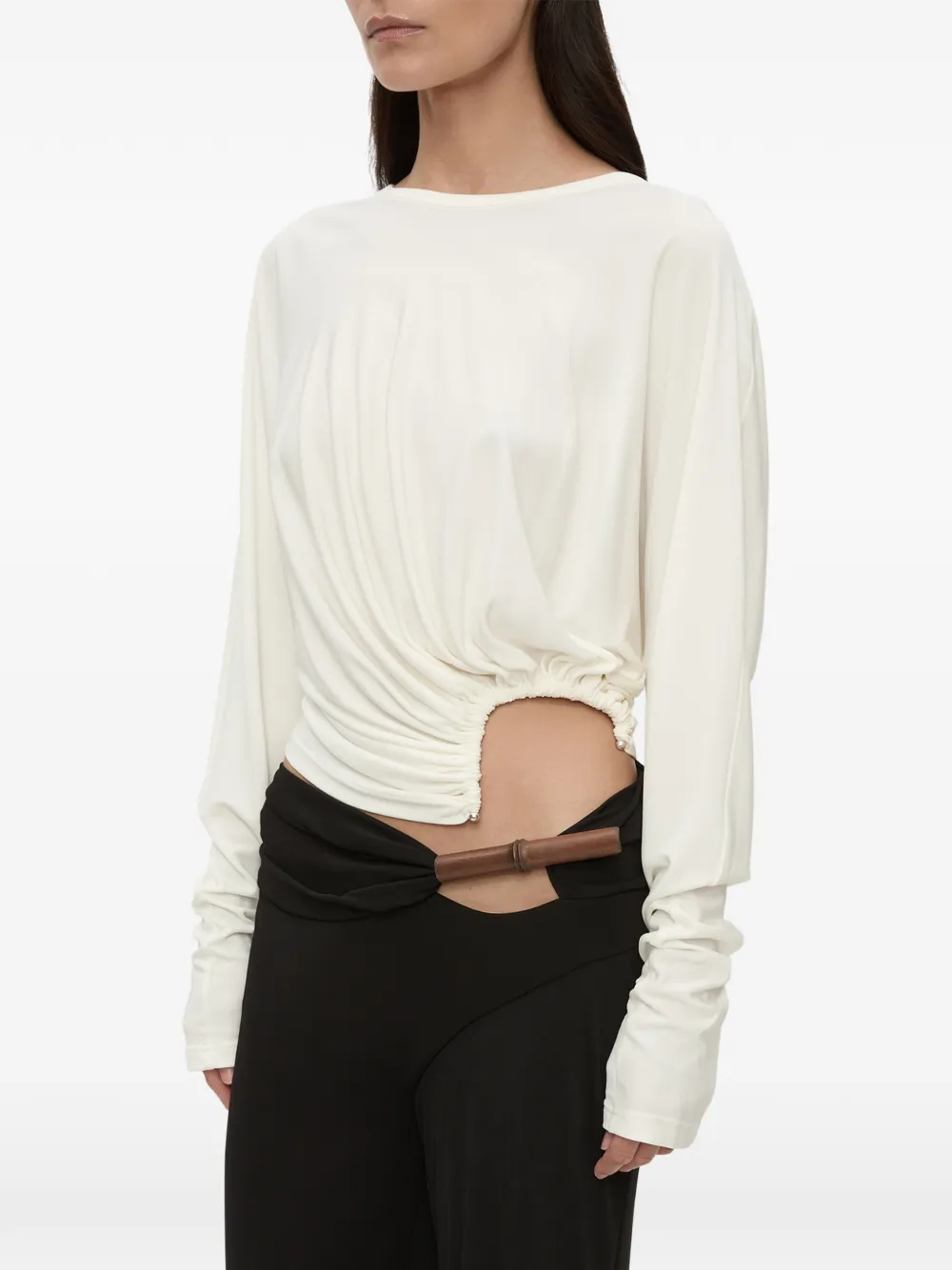 Christopher Esber Manto long sleeve top - Nero