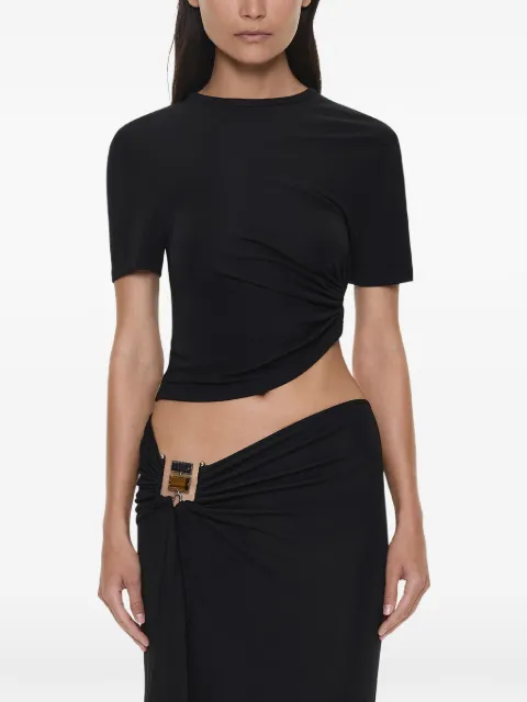 Christopher Esber Bezel Quartz ruched tee T-shirt