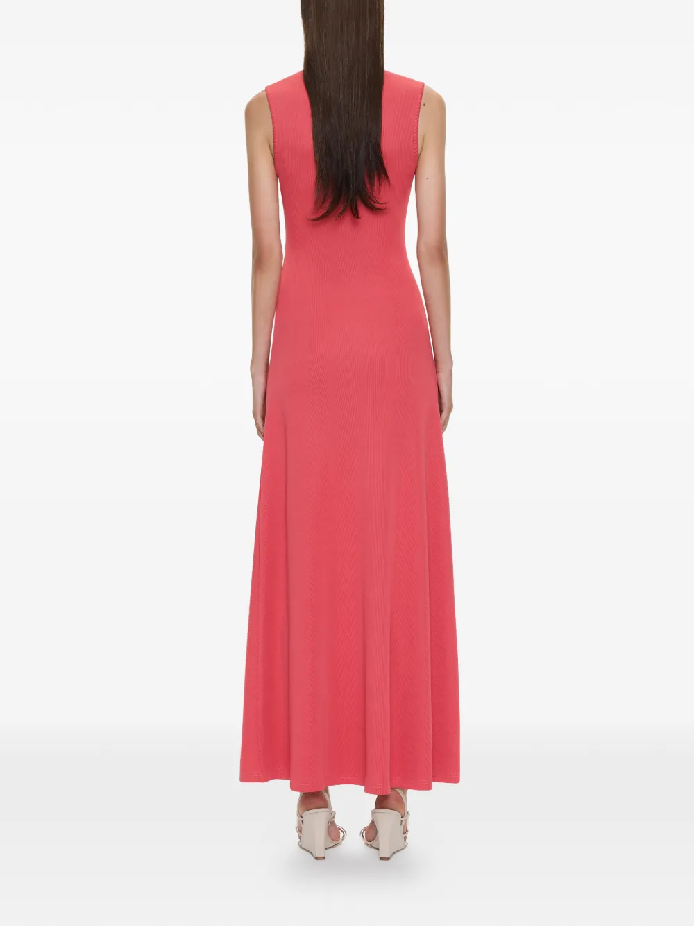 Christopher Esber Hiero verfraaide maxi-jurk met uitgesneden details Rood