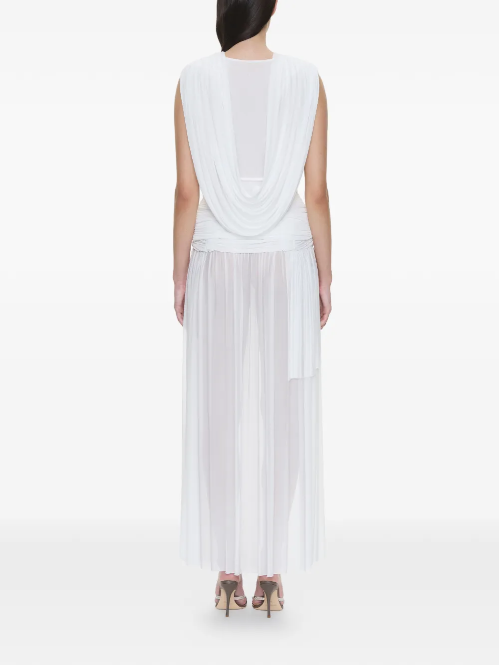 Christopher Esber Orion gelaagde mini-rok Wit