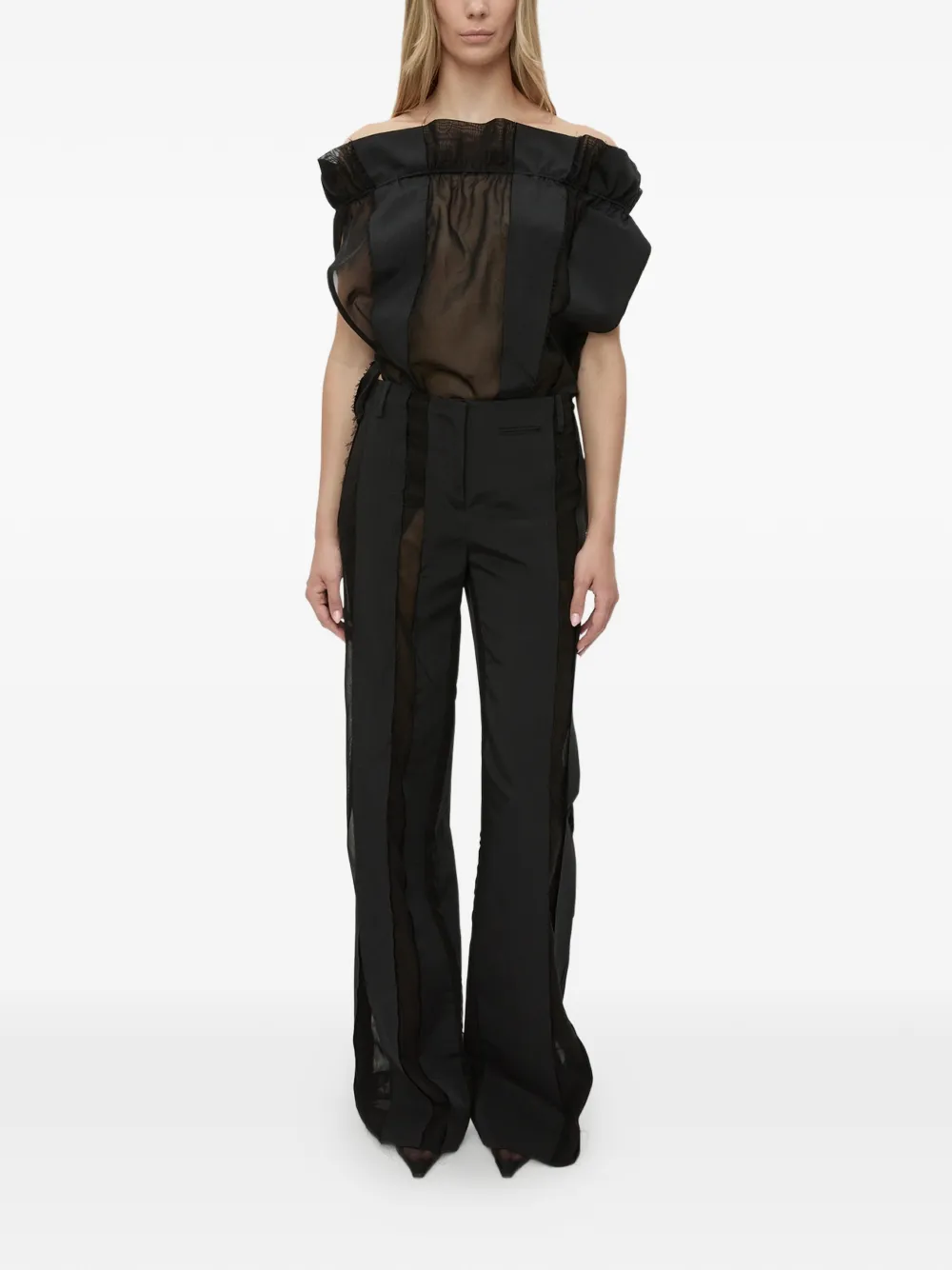Christopher Esber Ignis parachute blouse Zwart