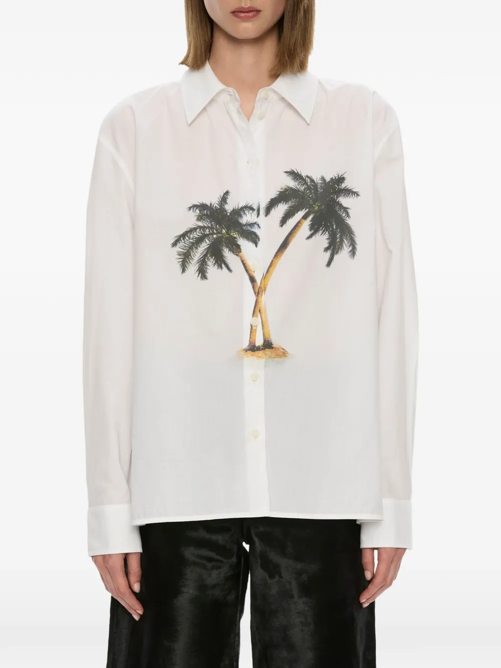 Christopher Esber Mirage Palm shirt - Bianco