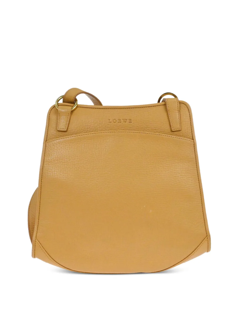 Loewe Pre-Owned 1990s top handle leather shoulder bag - Nude