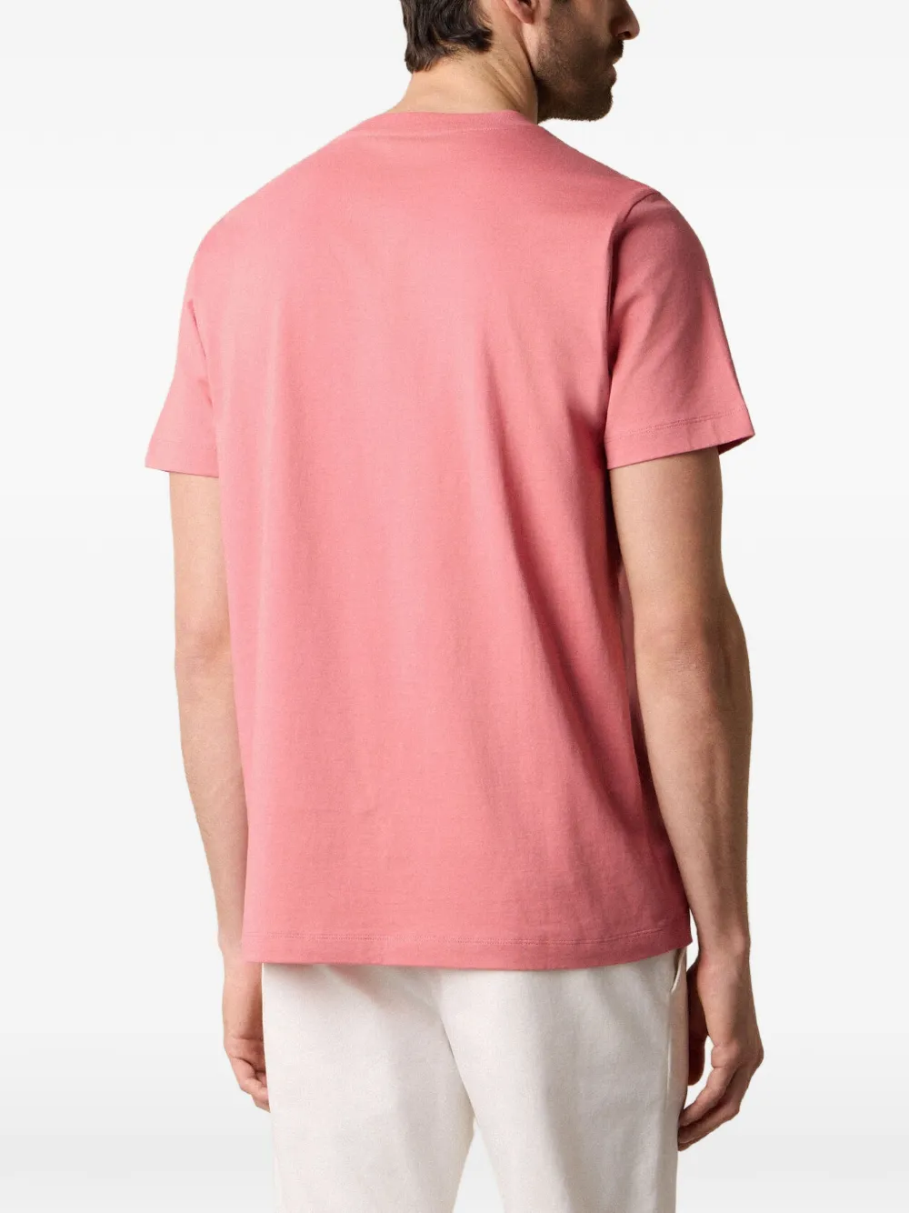 Brooks Brothers Katoenen T-shirt met ronde hals Roze