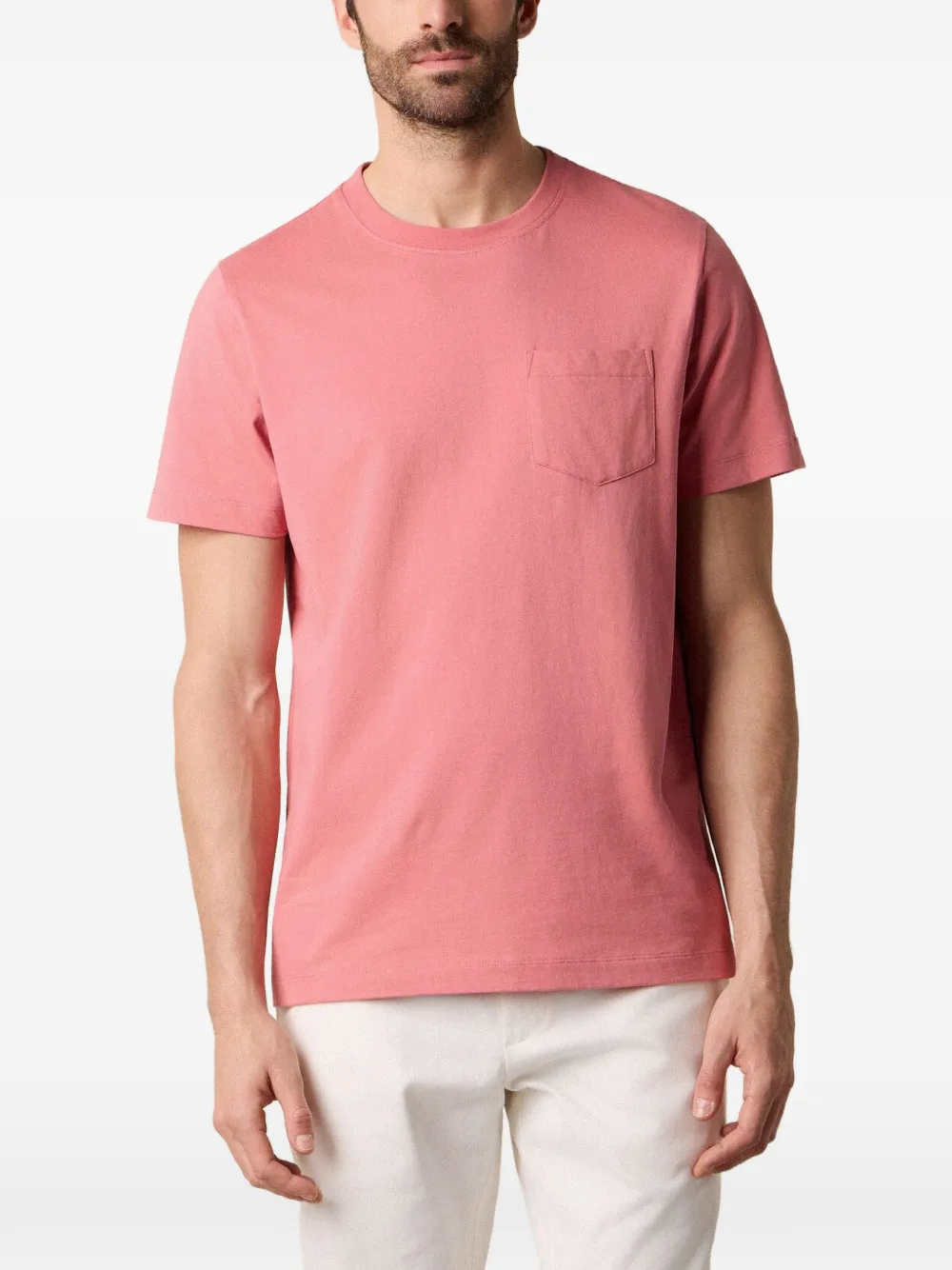 Brooks Brothers T-shirt girocollo in cotone - Rosa