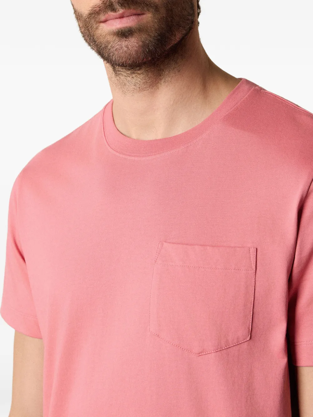 Brooks Brothers Katoenen T-shirt met ronde hals Roze