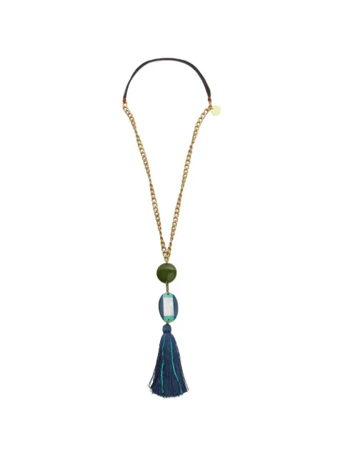 MALIPARMI charm tassel necklace