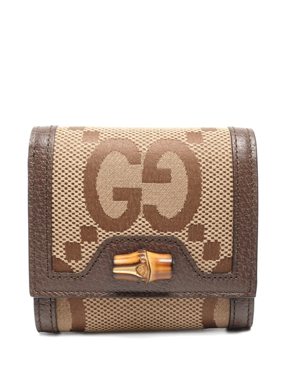 Gucci Pre-Owned 2022-2025 Jumbo GG canvas wallet - Toni neutri