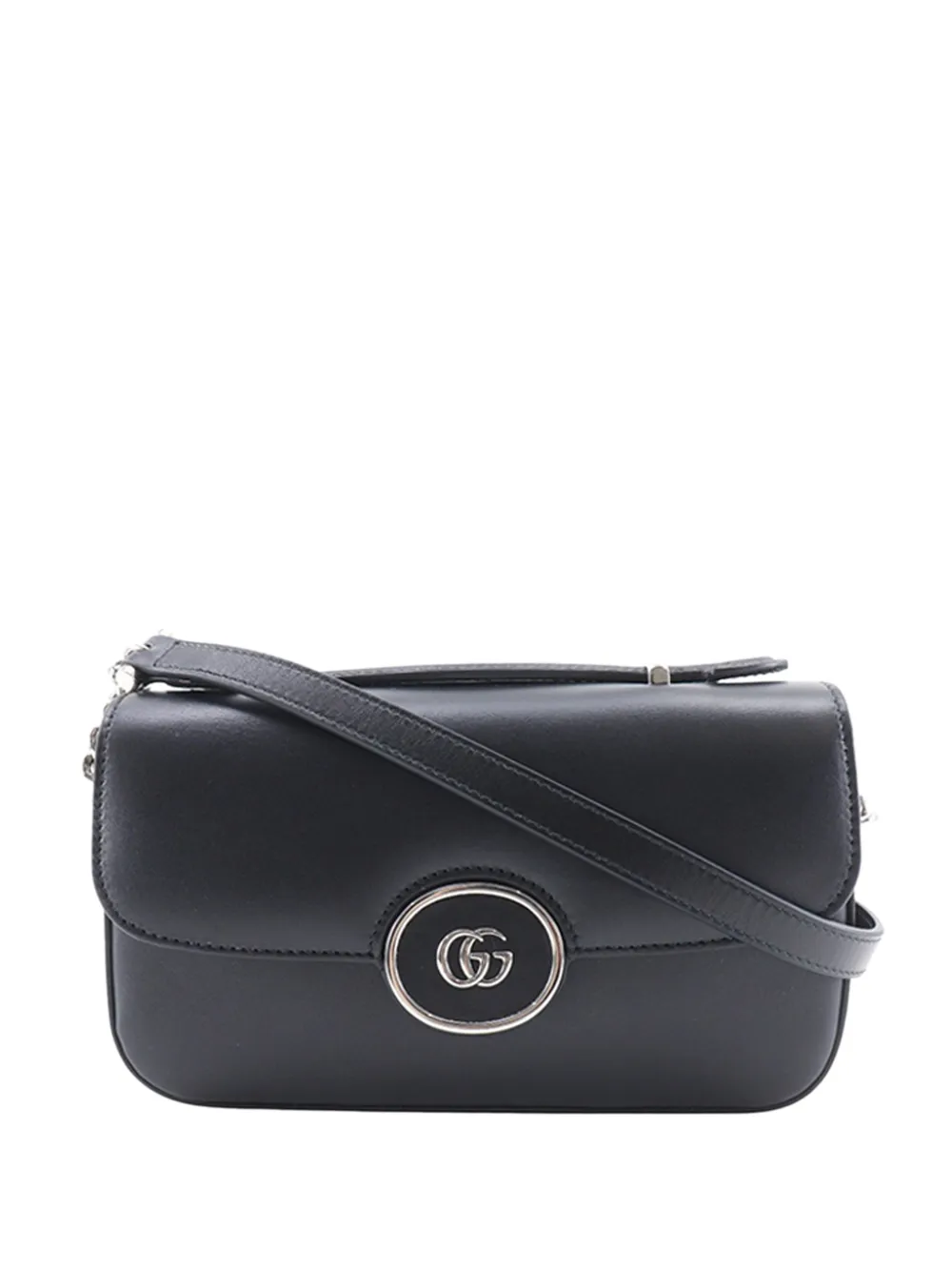 Gucci Pre-Owned 2016-2026 Mini Leather Petite GG satchel - Nero