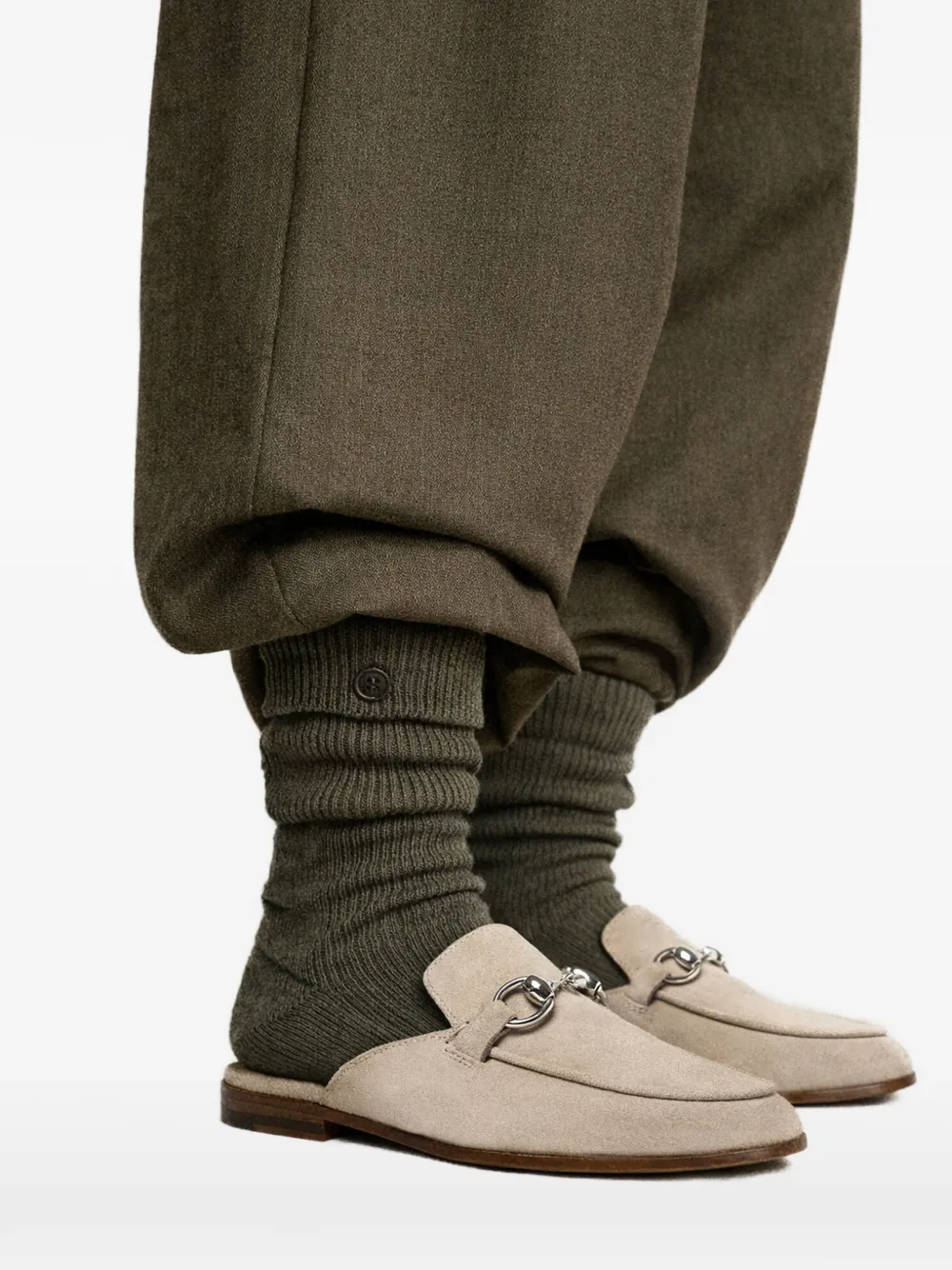 Scarosso Serena horsebit muiltjes Beige