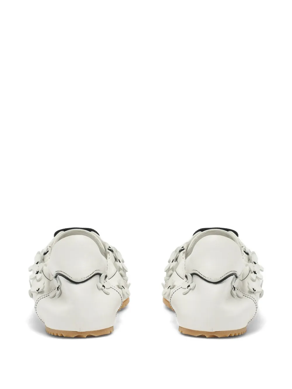 Scarosso Riley Flowers sneakers met ronde neus Wit