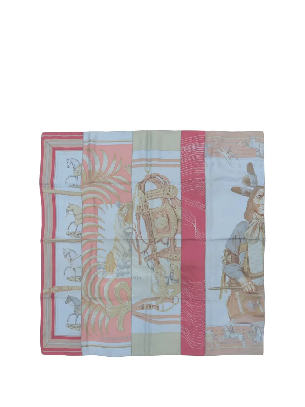 Hermès Pre-Owned 2000-2025 Dip Dye Carre en Carres Silk Scarf 90 scarves - Blu