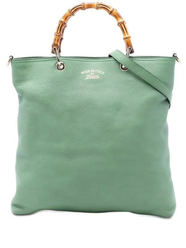 Gucci Pre-Owned 2016-2025 トールレザー バンブーショッパートート 
