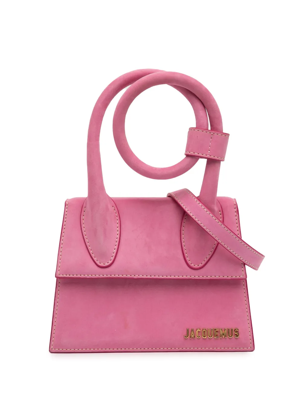 Jacquemus Pre-Owned 2018-2026 Nubuck Le Chiquito Noeud satchel - Rosa