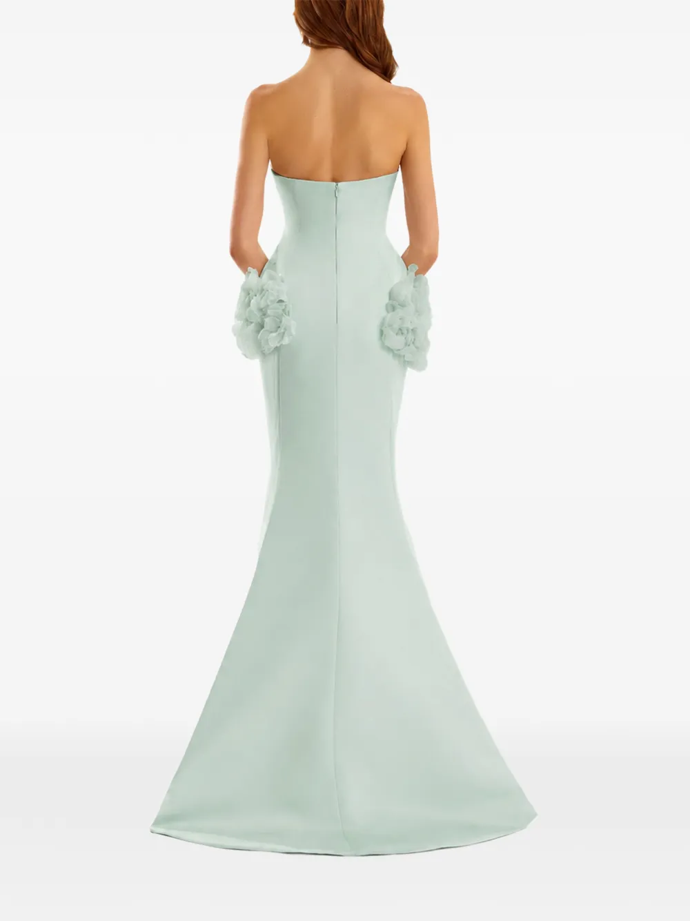 Gemy Maalouf Strapless jurk Groen