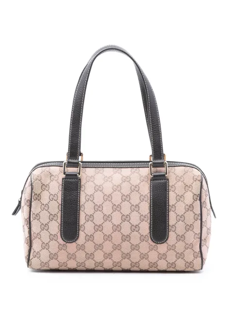 Gucci Pre-Owned bolsa boston de lona GG 2016-2026