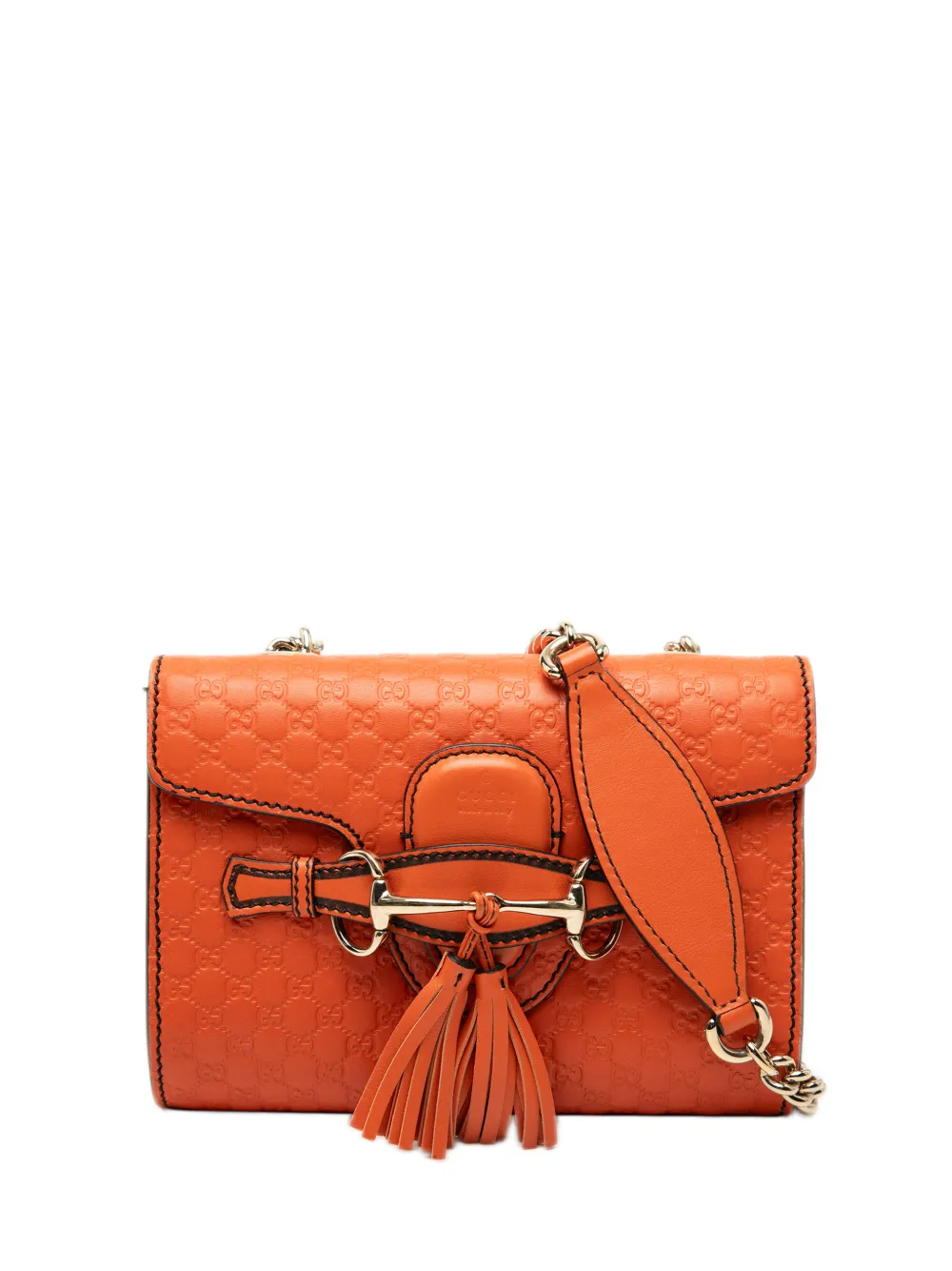 Gucci Pre-Owned 2000-2015 Mini Microguccissima Emily crossbody bag - Arancione