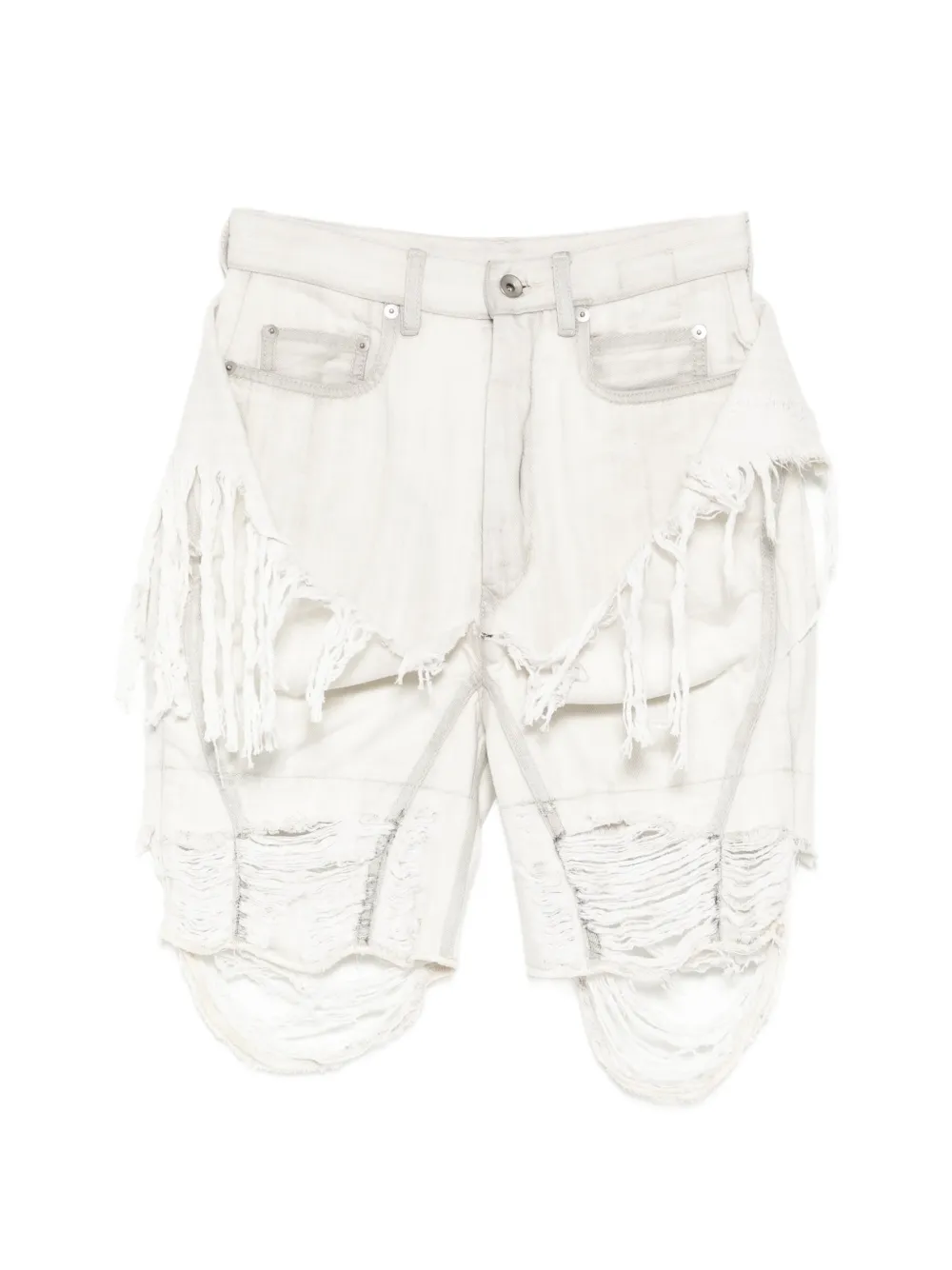 Rick Owens DRKSHDW Shorts Slivered - Toni neutri