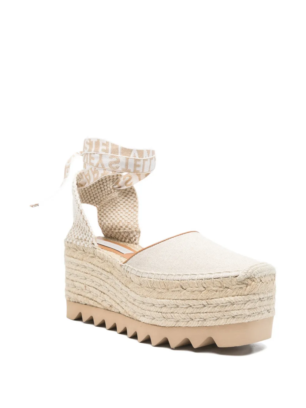 Stella McCartney Gaia platform espadrilles Beige