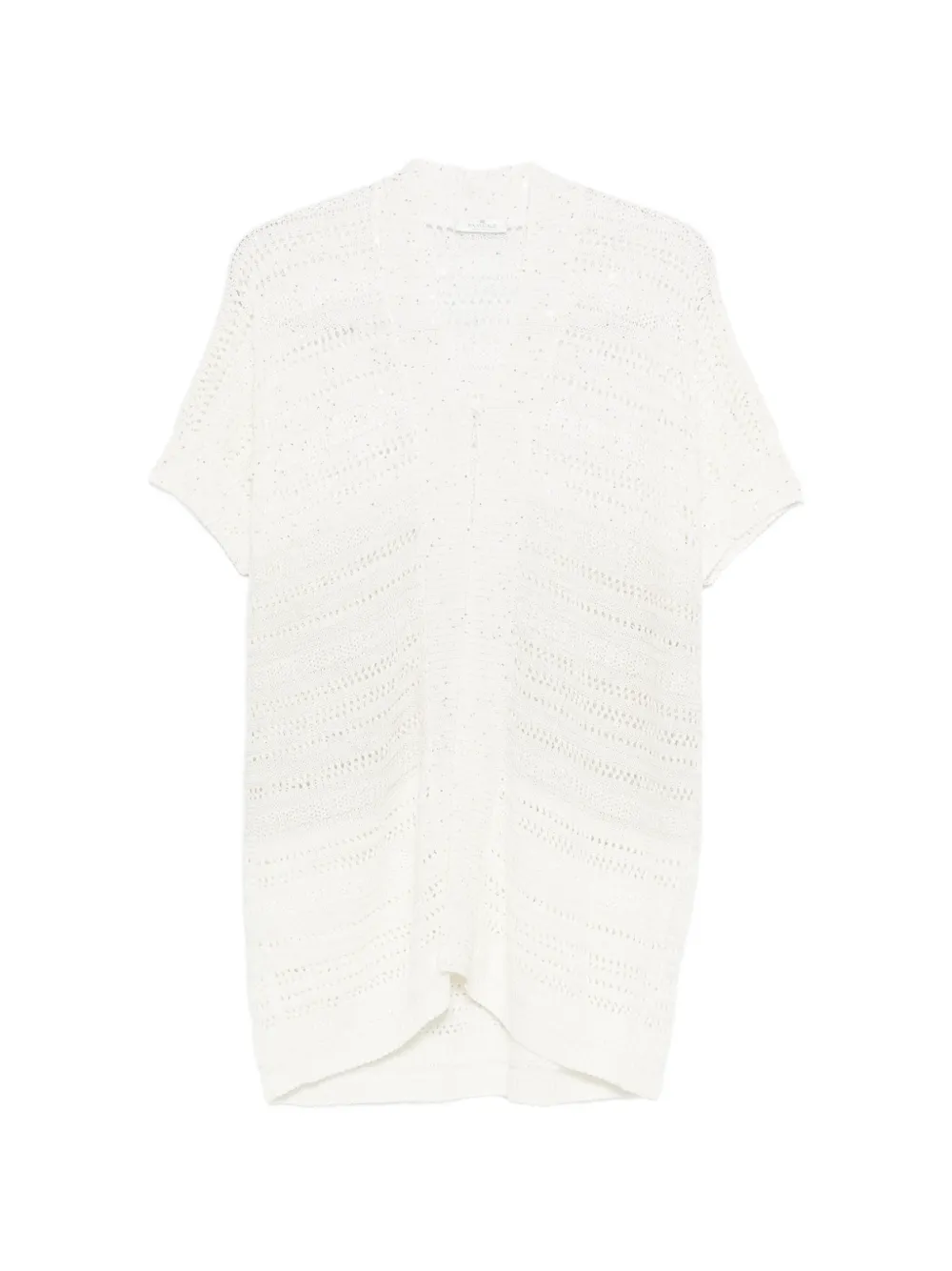 PANICALE short-sleeve cardigan - Toni neutri