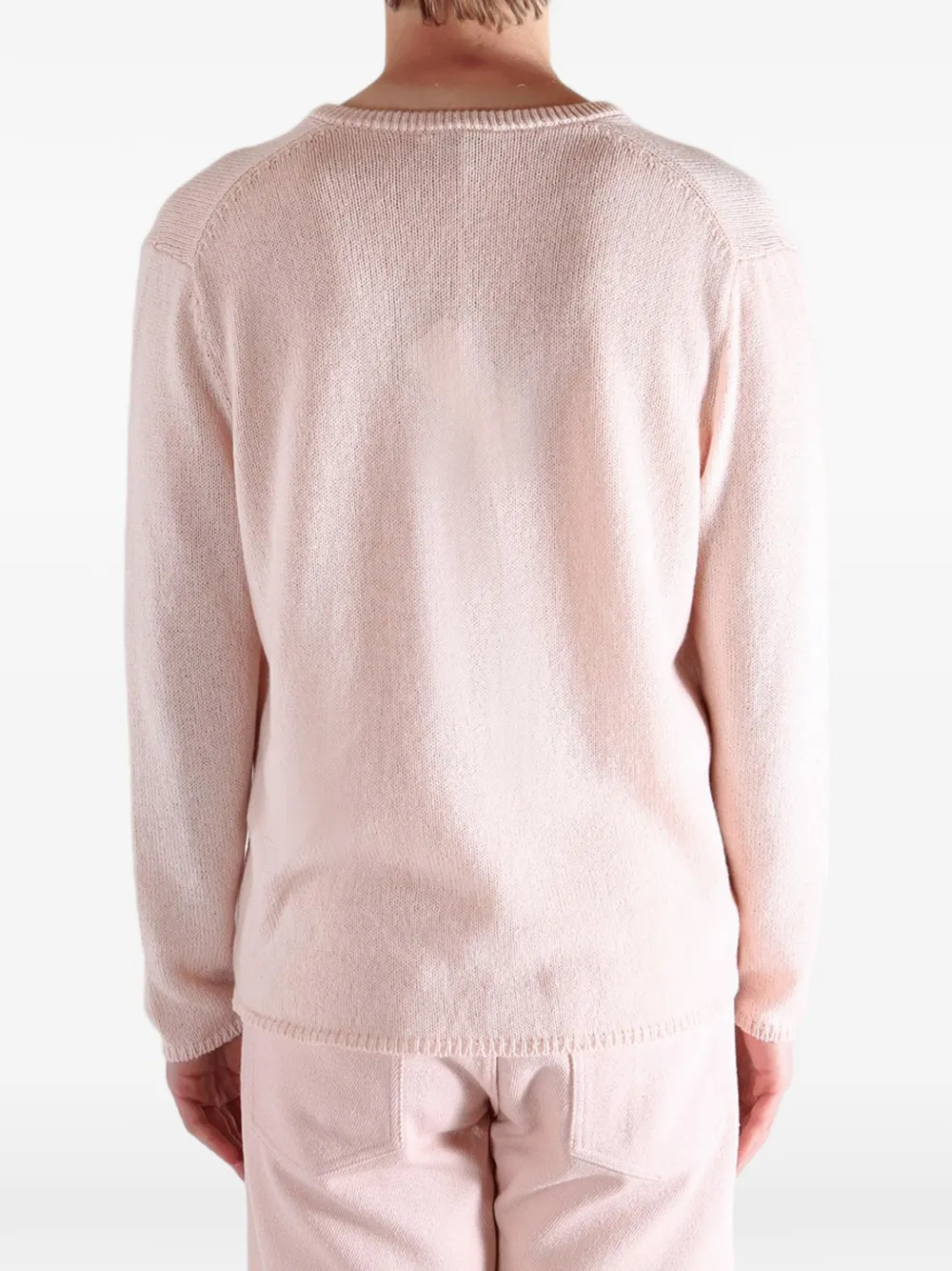 Auralee Trui met V-hals Roze