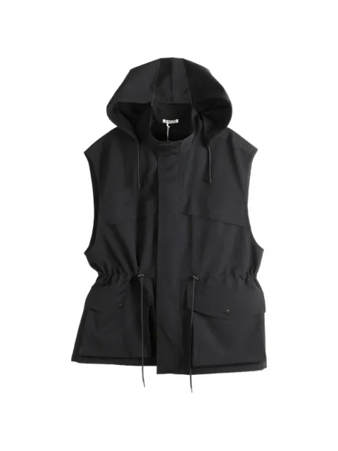 Auralee wool max canvas gilet