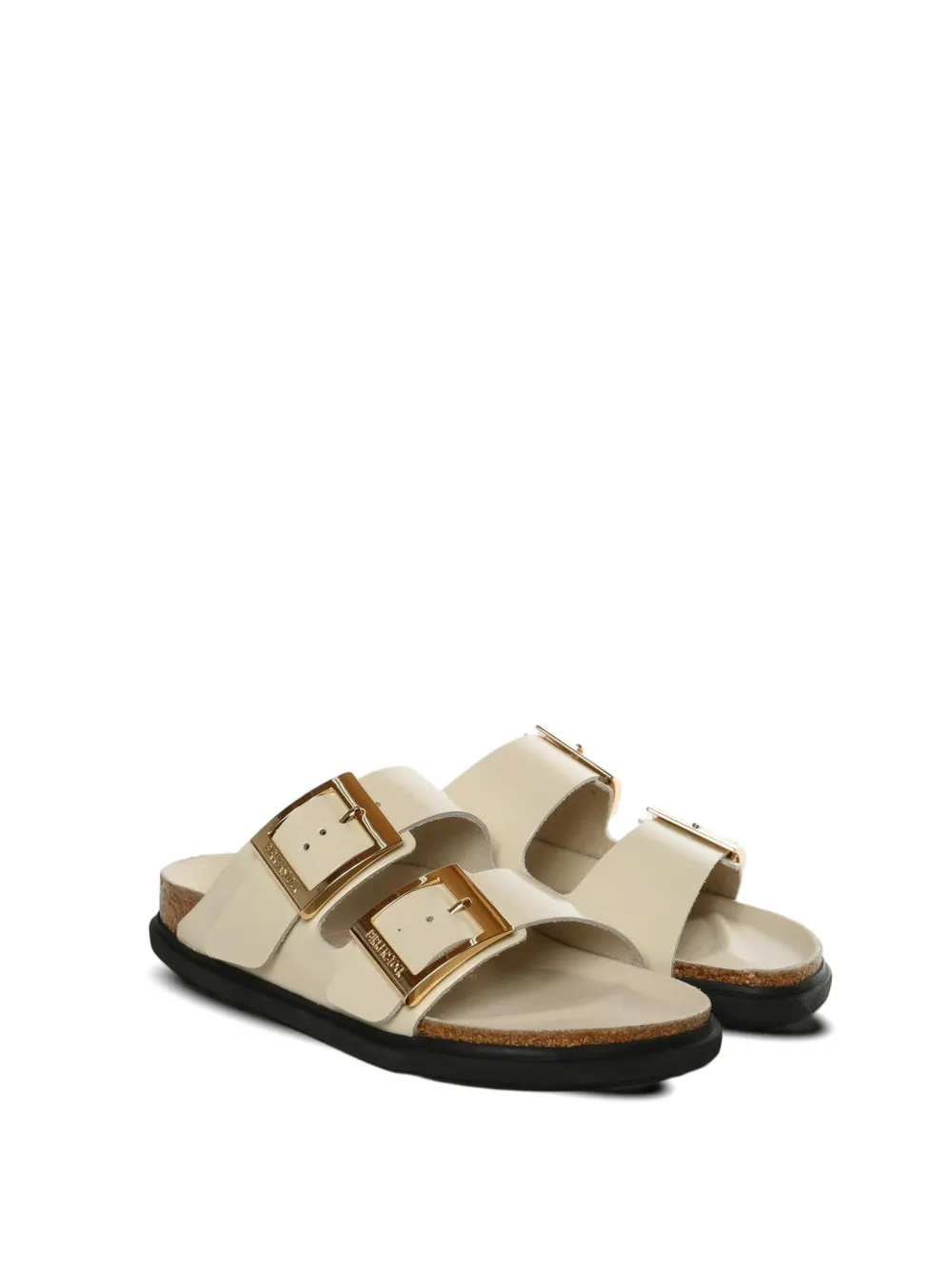 Birkenstock Arizona Droplet buckle leather sandals Beige
