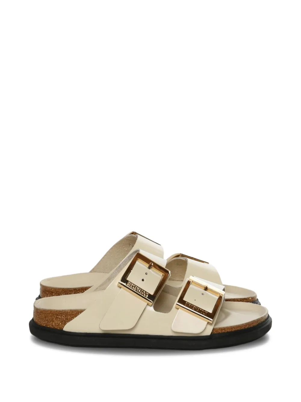 Birkenstock Arizona Droplet buckle leather sandals Beige