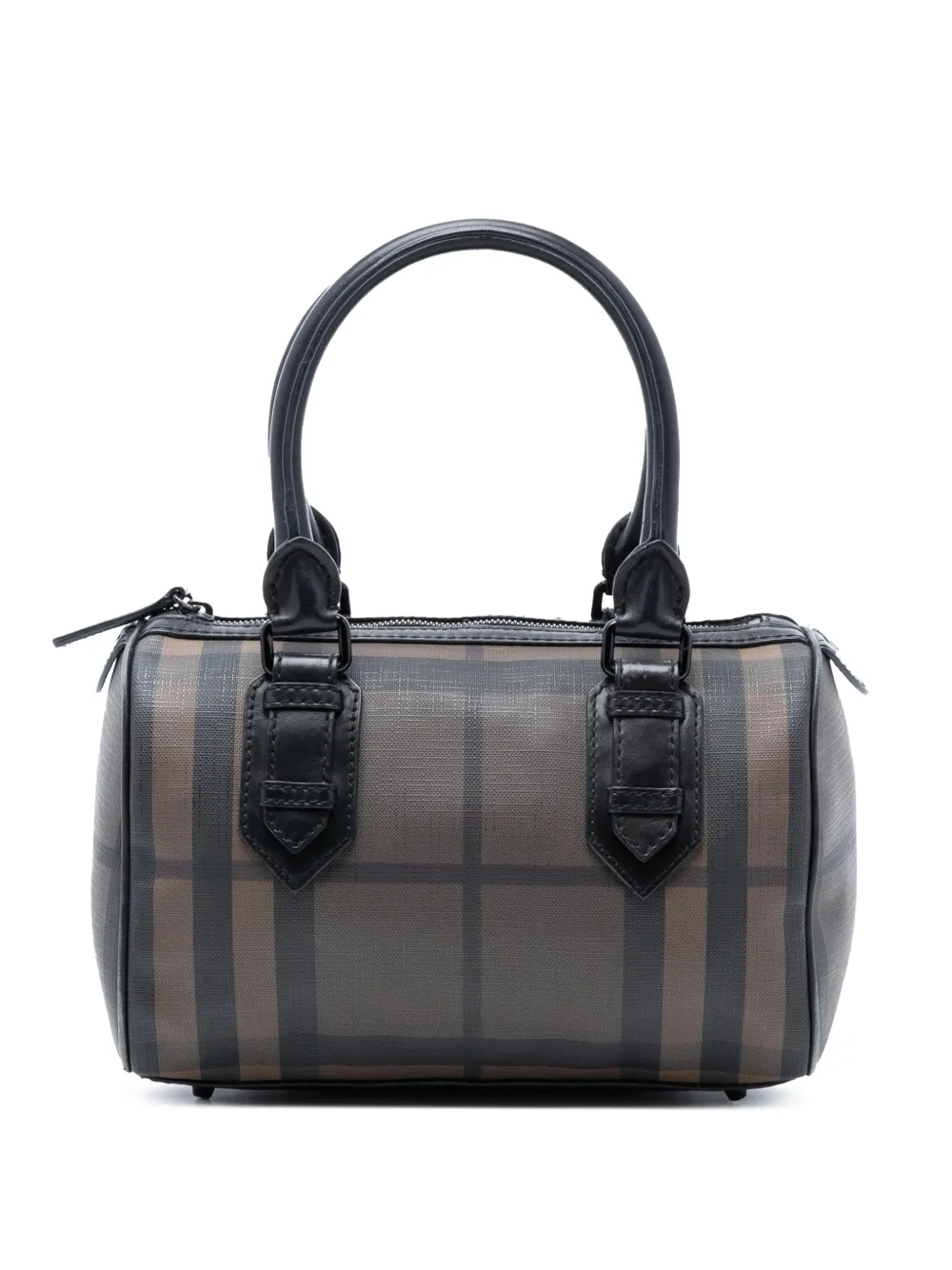 Burberry Pre-Owned 2000-2017 Smoke Check Coated Canvas Chester boston bag - Marrone