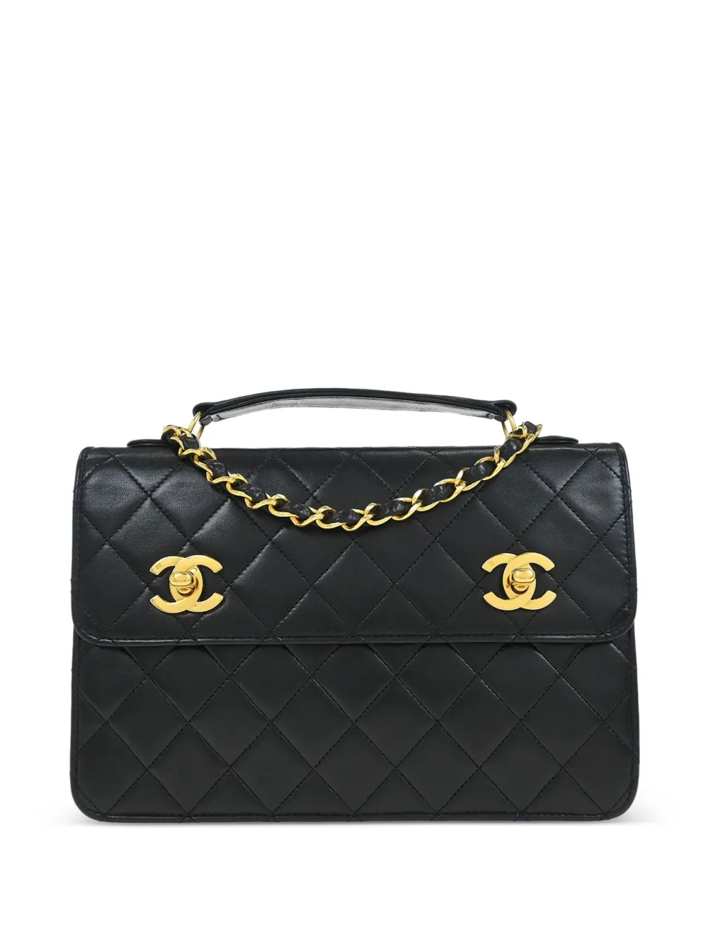 CHANEL Pre-Owned Borsa a mano two-way anni '90 - Nero