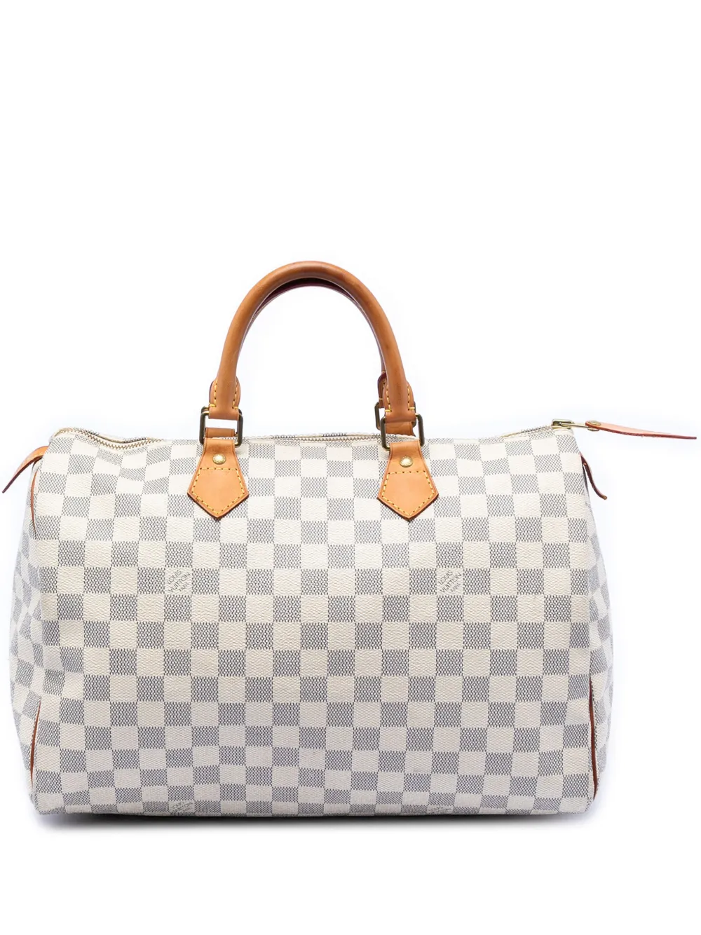 Louis Vuitton Pre-Owned 2010 Damier Azur Speedy 35 boston bag - Bianco
