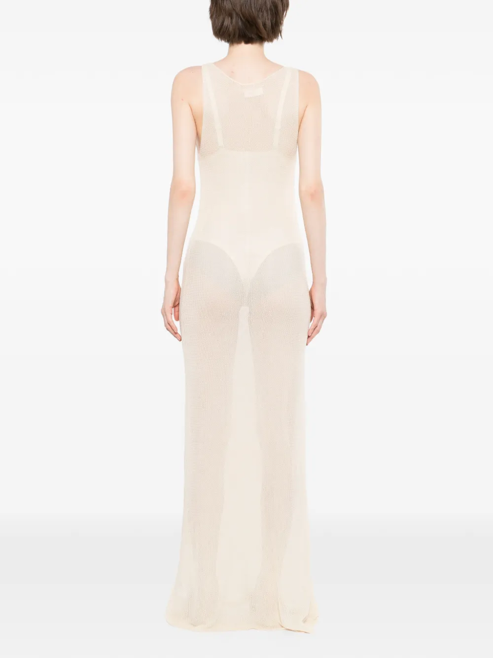 RUOHAN Mouwloze jurk Beige
