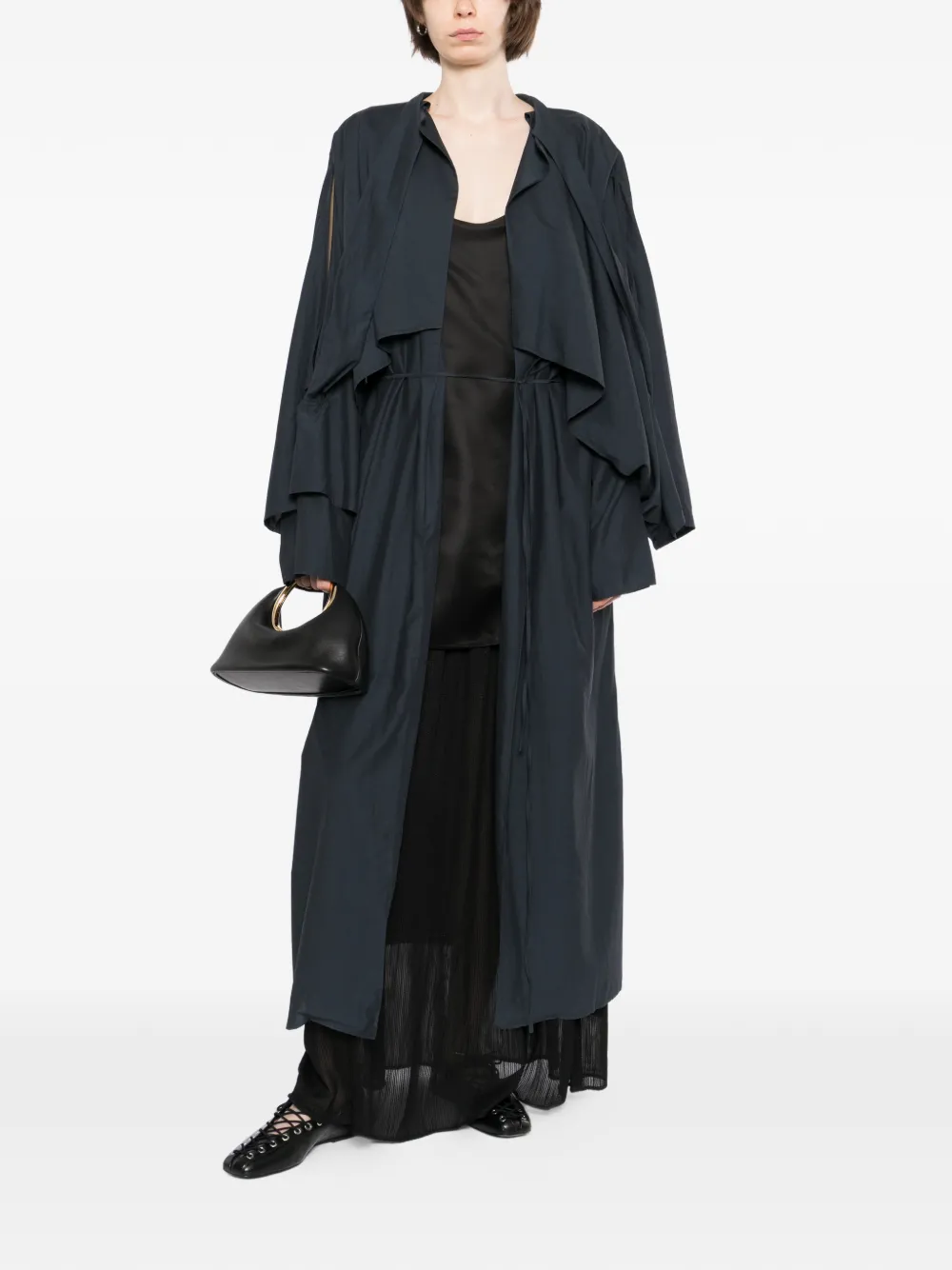 RUOHAN Ulva trenchcoat Zwart