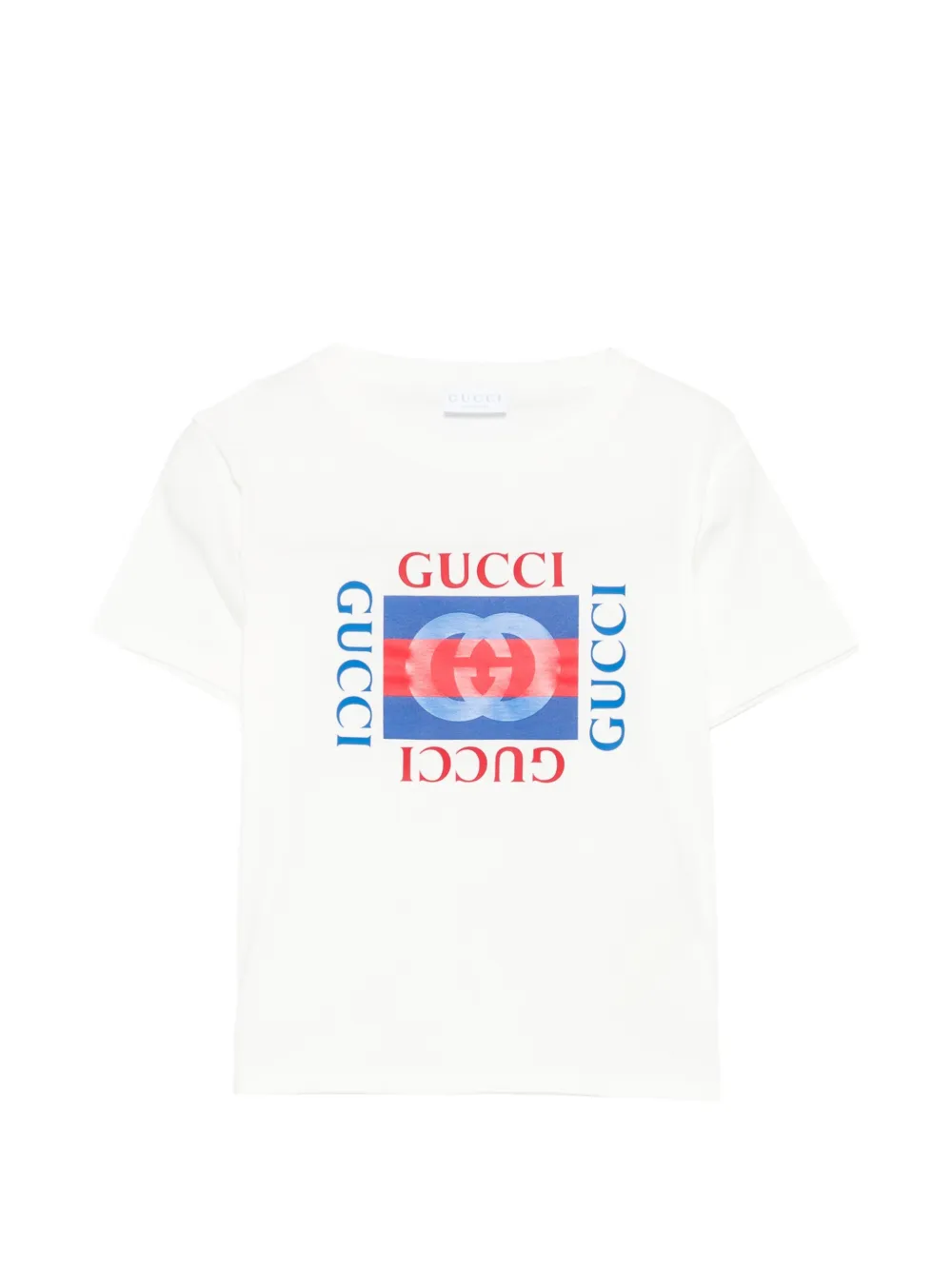 Gucci Kids logo-detail T-shirt - Weiß