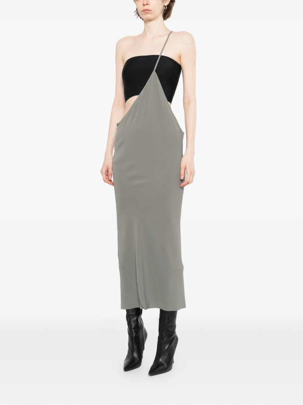 Rick Owens Asymmetrische jurk Grijs