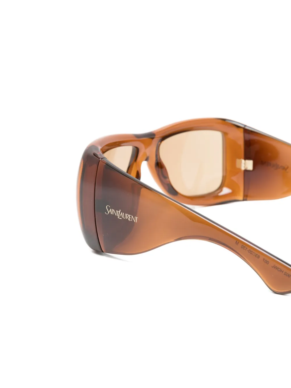 Saint Laurent Eyewear Zonnebril met piloten montuur Bruin