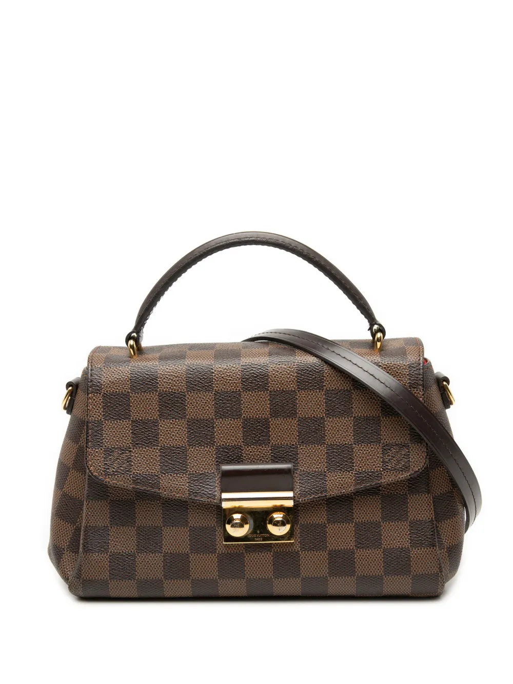 Louis Vuitton Pre-Owned 2017 Damier Ebene Croisette satchel - Braun