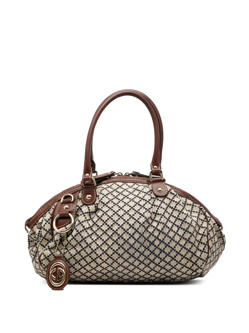 Gucci Pre-Owned 2000-2015 Diamante Canvas Sukey satchel - Marrone