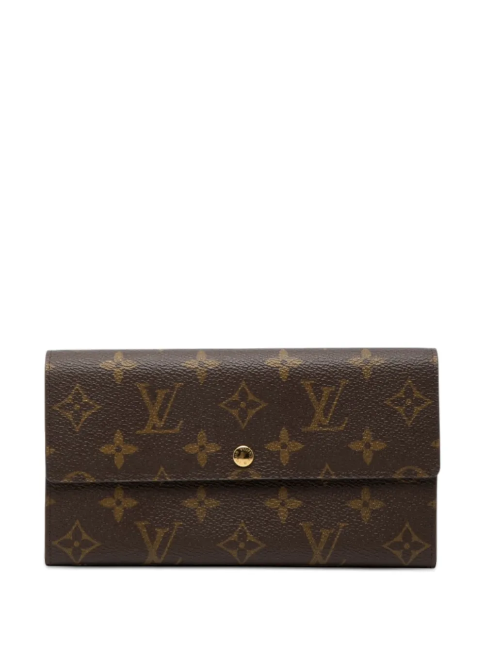 Louis Vuitton Pre-Owned 2001 Monogram Sarah Wallet long wallets - Marrone