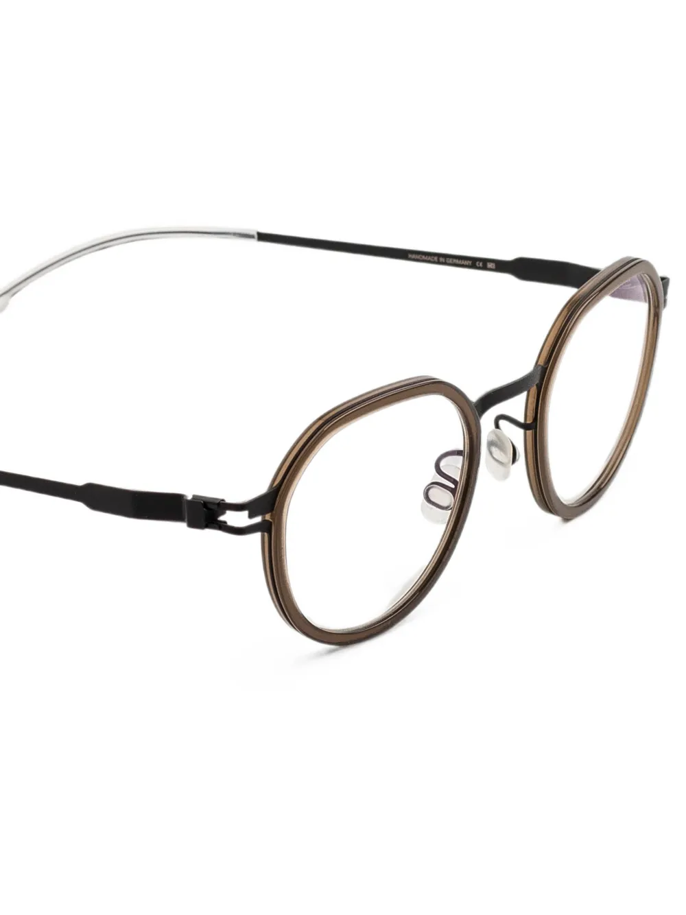 Mykita Ribo bril met rond montuur Bruin