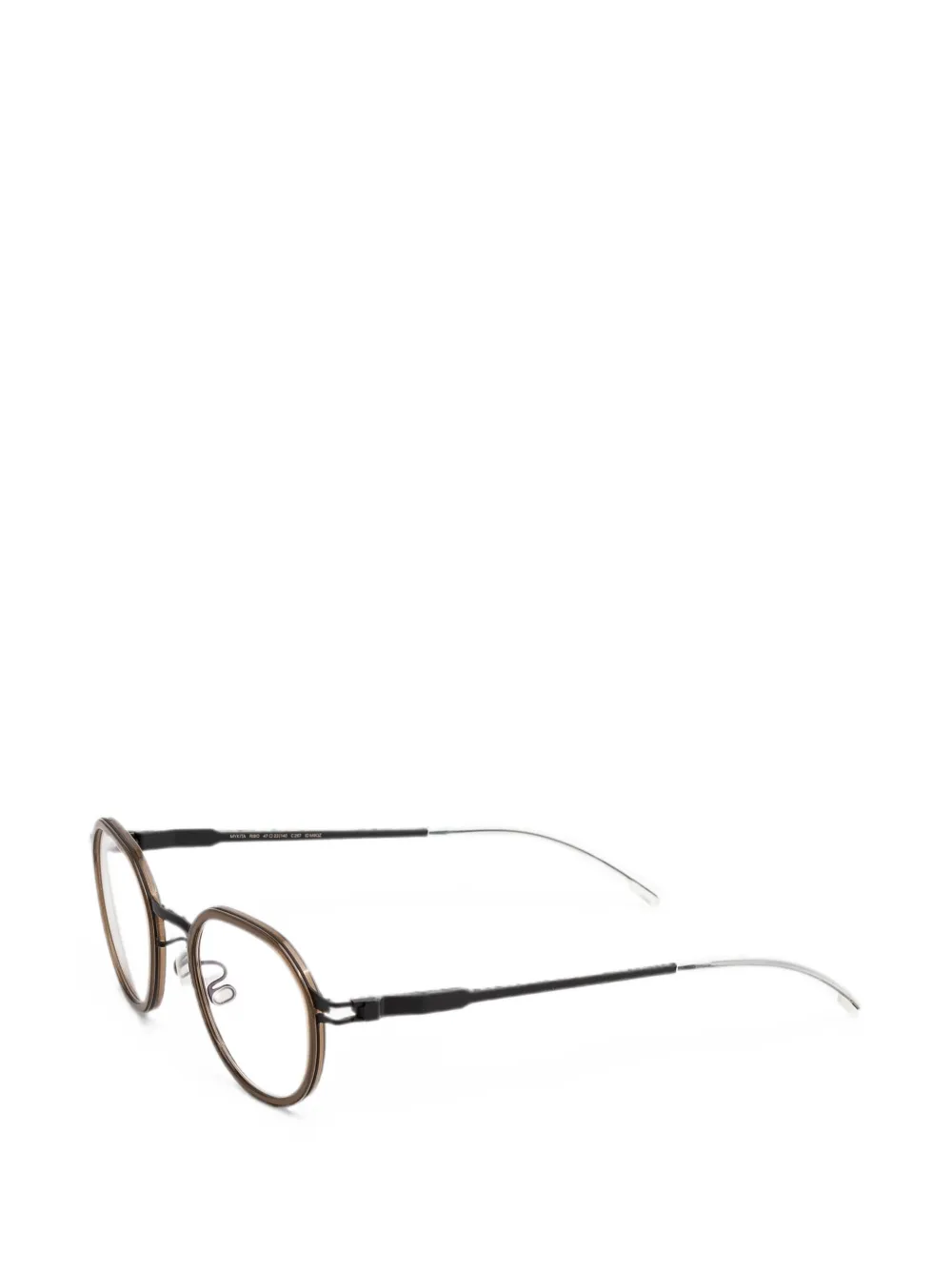 Mykita Ribo bril met rond montuur Bruin