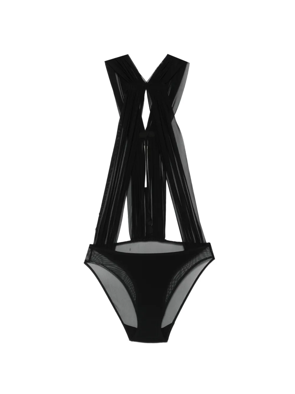 Rick Owens Miami crossover bodysuit - Nero
