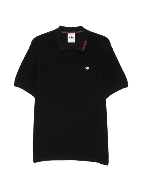 adidas logo-plaque polo shirt