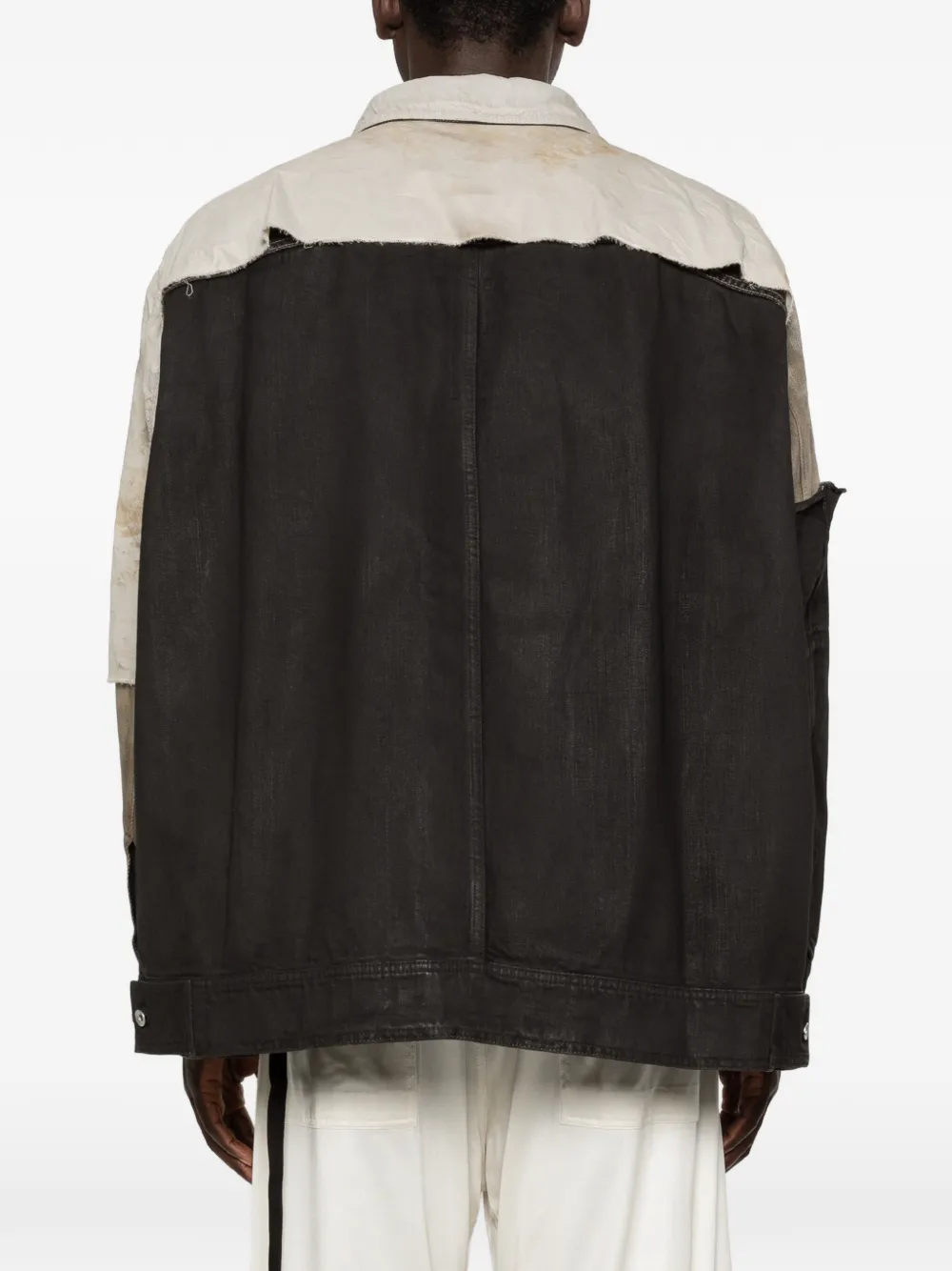 Rick Owens DRKSHDW Jumbo Worker jack met vlakken Beige